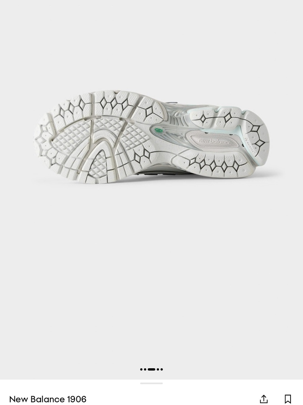 NWT New Balance Women's White Sneakers with Mint Accents